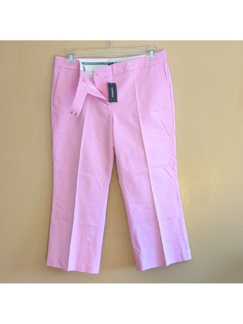 NWT Express Design Studio Pink Editor Pants, Size 12 - Picture 2 of 13